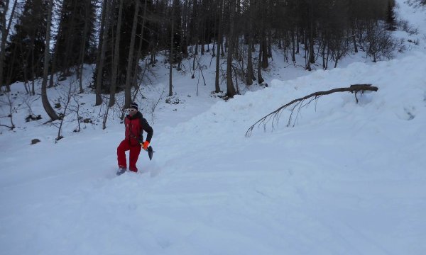 25.01.2015: Kreuzspitze - Hundelawinenübung