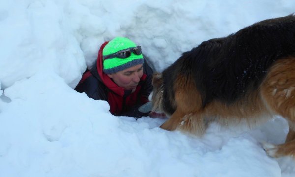 25.01.2015: Kreuzspitze - Hundelawinenübung