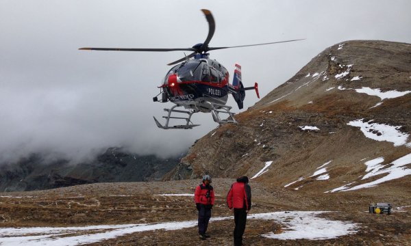 03.10.2015: Kals - Übung mit Hubschrauber