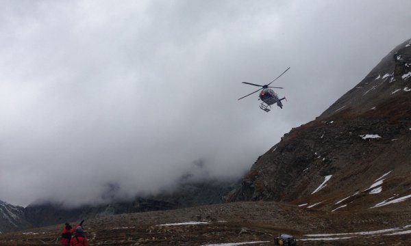 03.10.2015: Kals - Übung mit Hubschrauber