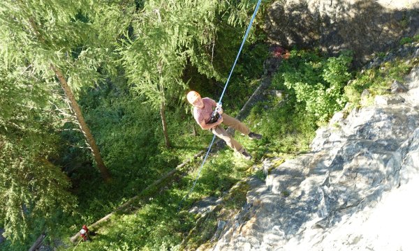 09.07.2021: Seiltechnik Schlosswand