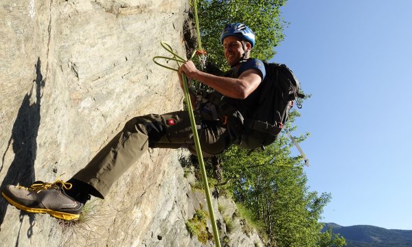 09.07.2021: Seiltechnik Schlosswand