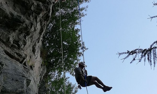 09.07.2021: Seiltechnik Schlosswand